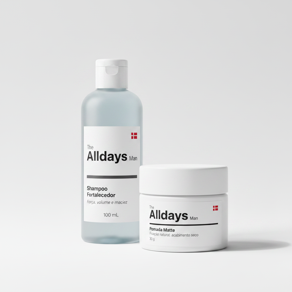 Shampoo Fortalecedor + Pomada Matte — The Alldays Man